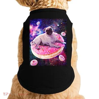 Space Donut Pug Doggie Tank