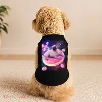 Space Donut Pug Doggie Tank thumb 2
