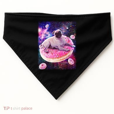 Space Donut Pug USA-Made Doggie Bandana