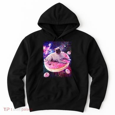 Space Donut Pug Hoodie