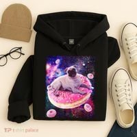 Space Donut Pug Hoodie thumb 4