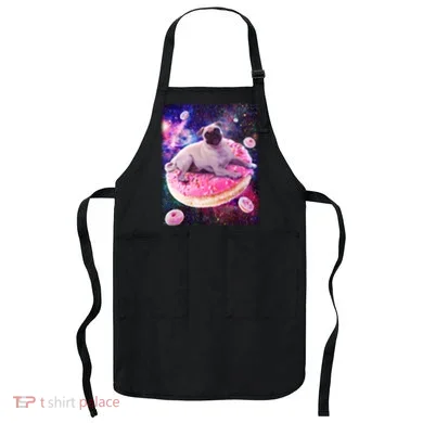 Space Donut Pug Apron