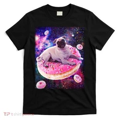 Space Donut Pug T-Shirt