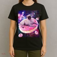 Space Donut Pug T-Shirt thumb 4