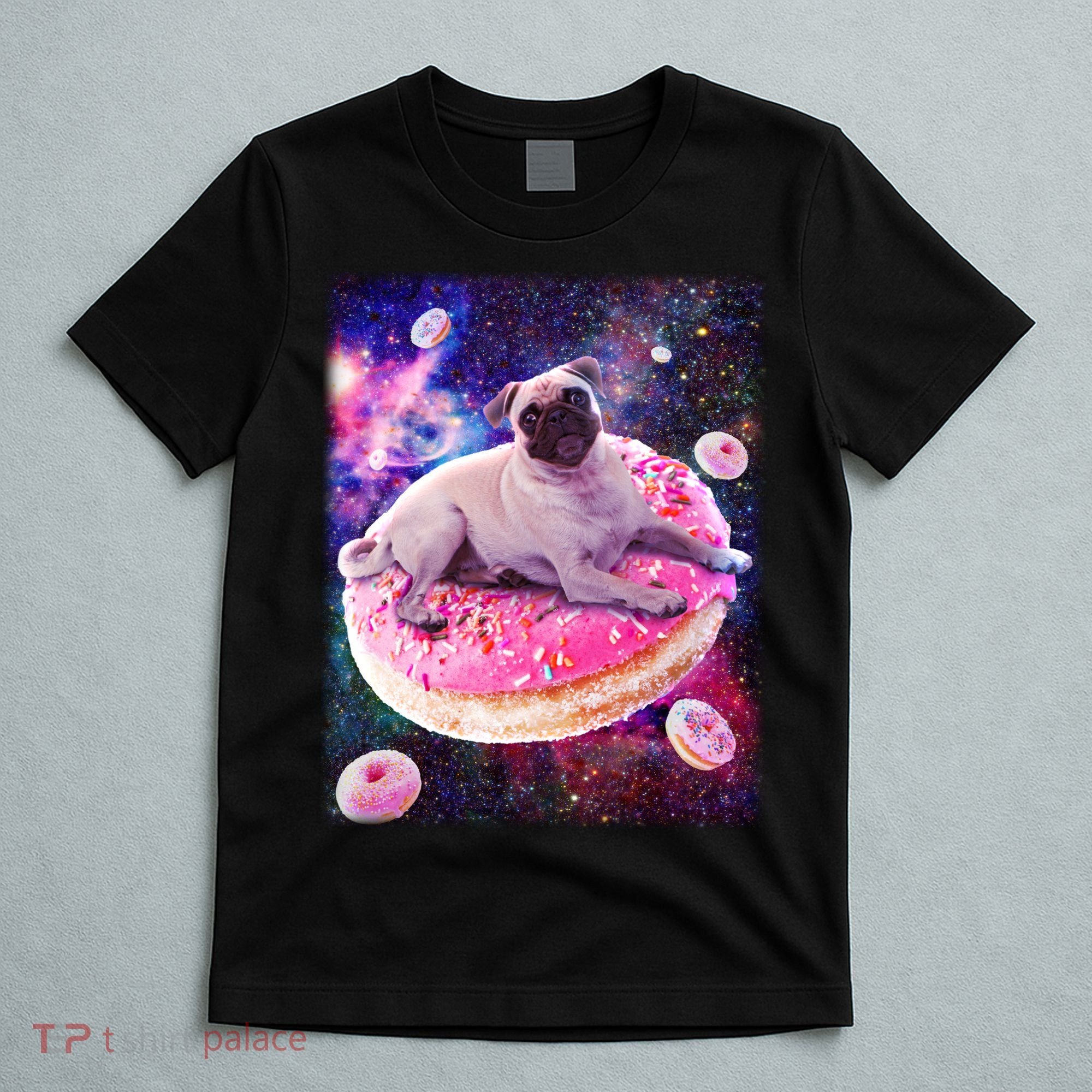 Space Donut Pug T-Shirt