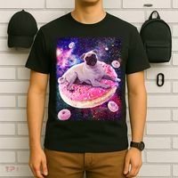 Space Donut Pug T-Shirt thumb 6