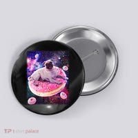 Space Donut Pug Button thumb 0