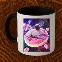 Space Donut Pug Coffee Mug thumb 2
