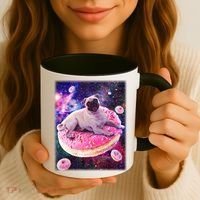 Space Donut Pug Coffee Mug thumb 3