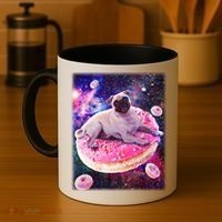 Space Donut Pug Coffee Mug thumb 4