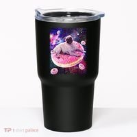 Space Donut Pug Tumbler thumb 0