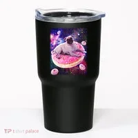 Space Donut Pug Tumbler thumb 0