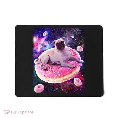 Space Donut Pug Mousepad
