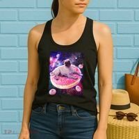 Space Donut Pug Women's Tank Top thumb 2