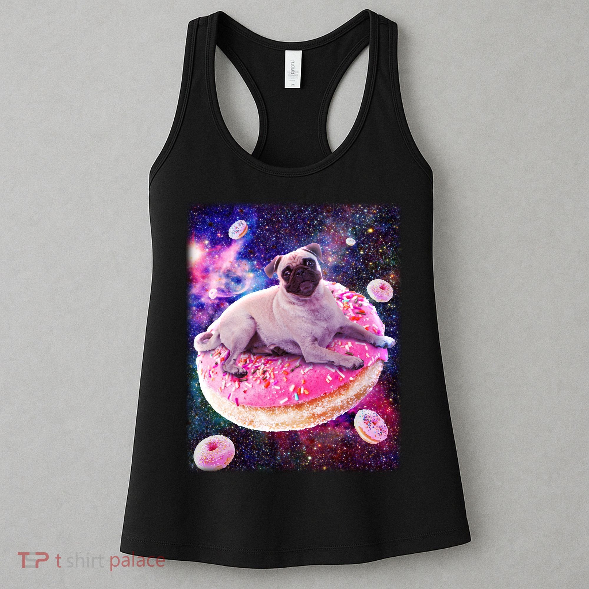 Space Donut Pug Women's Tank Top