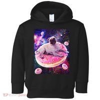 Space Donut Pug Toddler Hoodie thumb 0