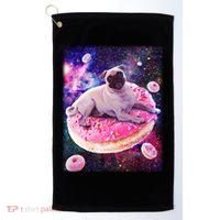 Space Donut Pug Golf Towel thumb 0