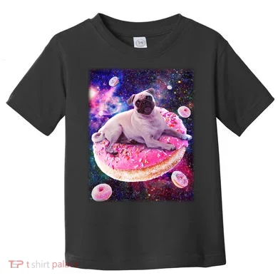 Space Donut Pug Toddler T-Shirt