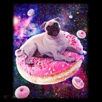 Space Donut Pug Toddler T-Shirt thumb 4