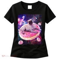 Space Donut Pug Women's T-Shirt thumb 0
