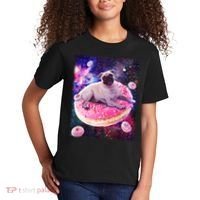 Space Donut Pug Kids T-Shirt thumb 2