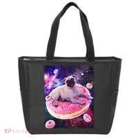 Space Donut Pug Tote Bag thumb 0