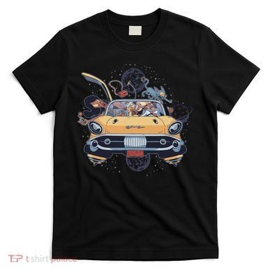 Space Family Cartoon T-Shirt