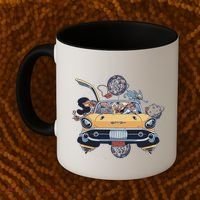 Space Family Cartoon Coffee Mug thumb 2