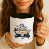 Space Family Cartoon Coffee Mug thumb 3