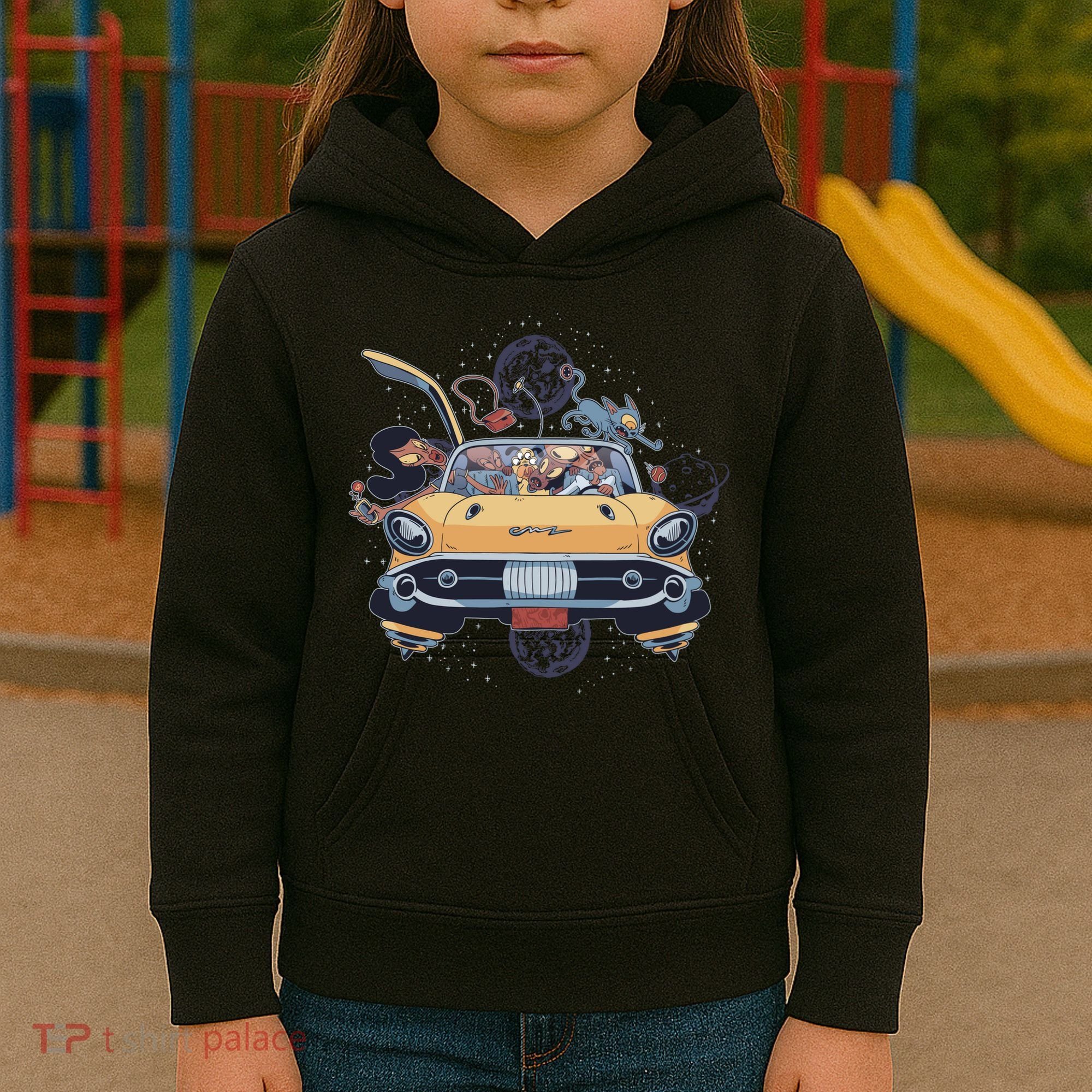 Space Family Cartoon Kids Hoodie