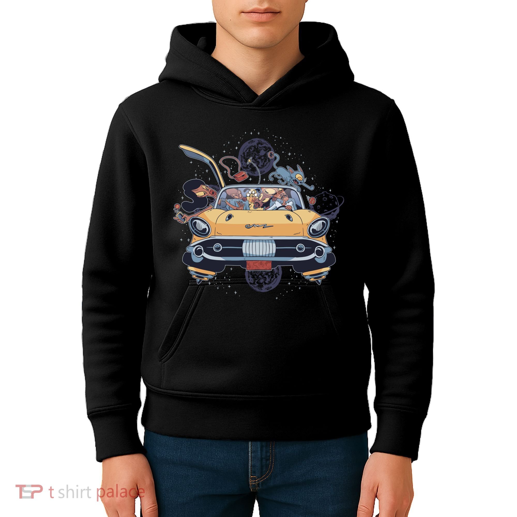 Space Family Cartoon Kids Hoodie