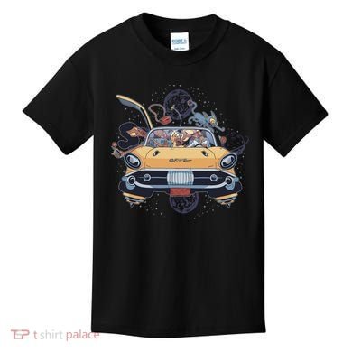 Space Family Cartoon Kids T-Shirt
