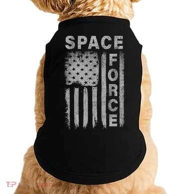 Space Force Grunge Flag Doggie Tank