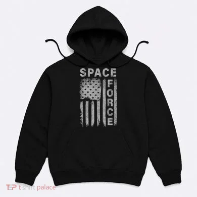 Space Force Grunge Flag Hoodie