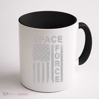 Space Force Grunge Flag Coffee Mug thumb 1