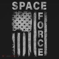 Space Force Grunge Flag Polo thumb 3