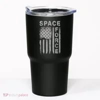 Space Force Grunge Flag Tumbler thumb 0