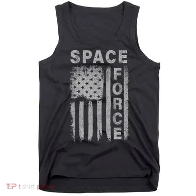 Space Force Grunge Flag Tank Top