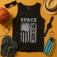 Space Force Grunge Flag Tank Top thumb 4