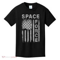 Space Force Grunge Flag Kids T-Shirt thumb 0