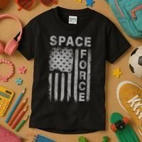 Space Force Grunge Flag Kids T-Shirt thumb 3