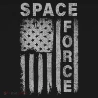 Space Force Grunge Flag Kids T-Shirt thumb 4