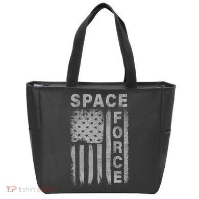 Space Force Grunge Flag Tote Bag