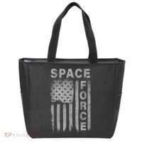 Space Force Grunge Flag Tote Bag thumb 0