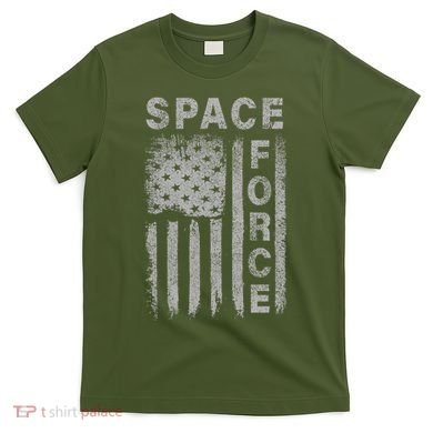Space Force Grunge Flag T-Shirt