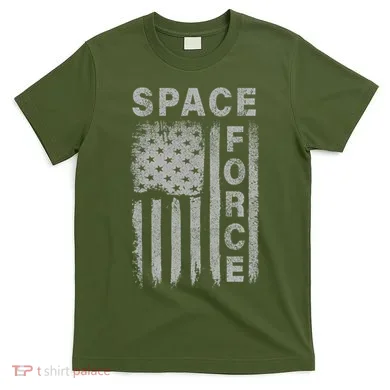 Space Force Grunge Flag T-Shirt