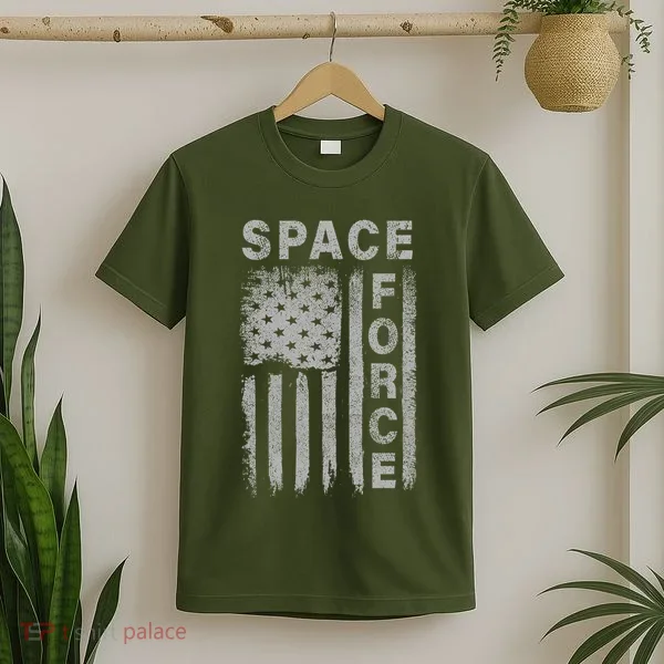 Space Force Grunge Flag T-Shirt