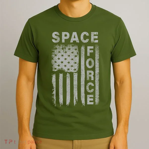 Space Force Grunge Flag T-Shirt