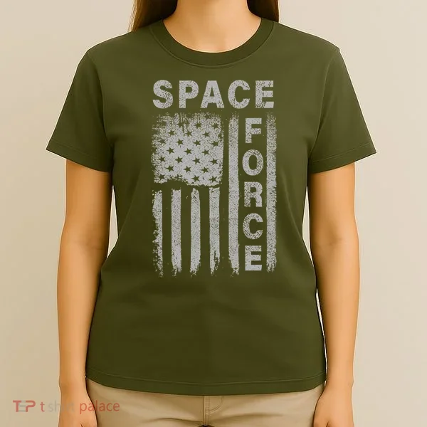 Space Force Grunge Flag T-Shirt