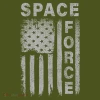 Space Force Grunge Flag T-Shirt thumb 7